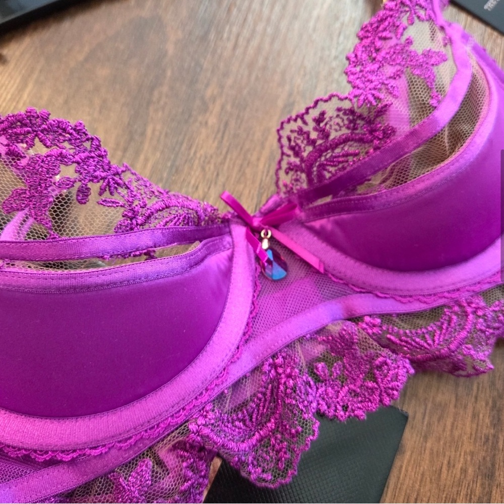 HONEY BIRDETTE Madison amethyst purple 32B bra - Picture 3 of 6